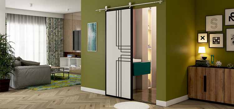 sliding bathroom door installation in Boynton Beach